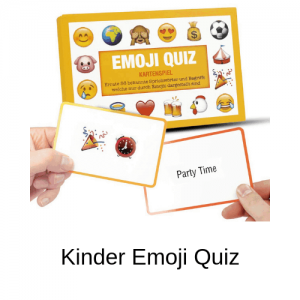 Lustige Geschenke - Kinder Emoji Quiz